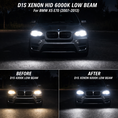 D1S Xenon HID Bulbs 6000K White 35W For BMW X5 E70 2007-2013